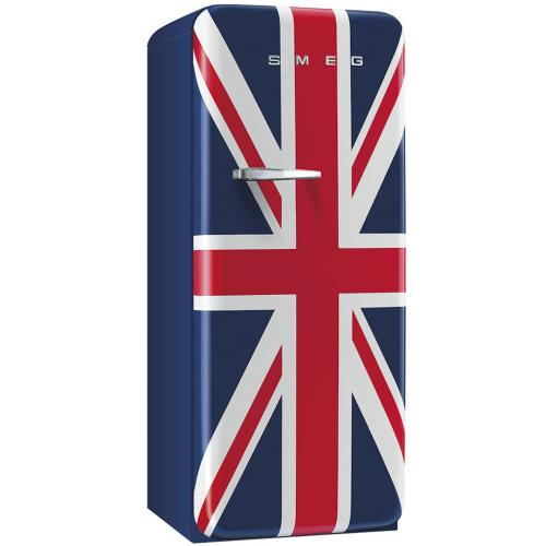 Smeg FAB28UUJR1 FAB28 50's Retro Style Refrigerator with Right-Hinge Door, Union Jack Design