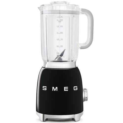 Smeg BLF01BLUS 50's Retro Style Countertop Blender with 48 oz Tritan Jug, Black