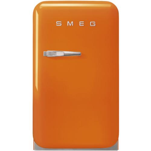 Smeg FAB5URO FAB5 50's Retro Style Mini Refrigerator with Right-Hinge Door, Orange