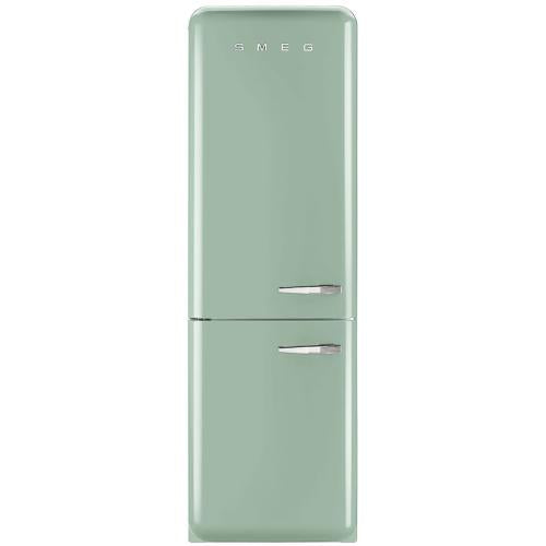 Smeg FAB32UPGLN FAB32 50's Retro Style Bottom-Freezer Refrigerator with Left-Hinge Door, Pastel Green, No Frost Technology
