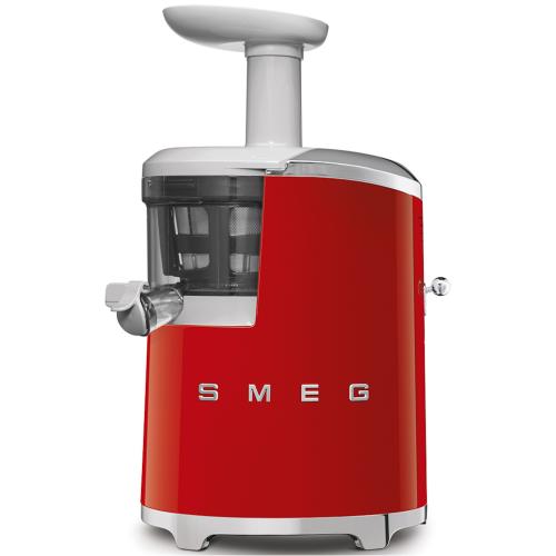 Smeg SJF01RDUS Slow Juicer with Low-Speed Extraction Technology, Red