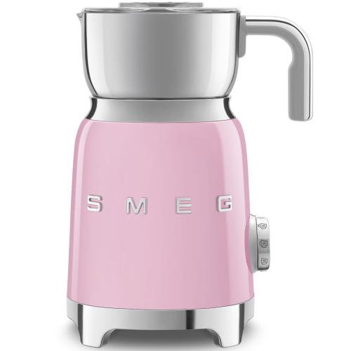 Smeg MFF01PKUS 50's Retro Style Automatic Milk Frother and Hot Chocolate Maker, Pink