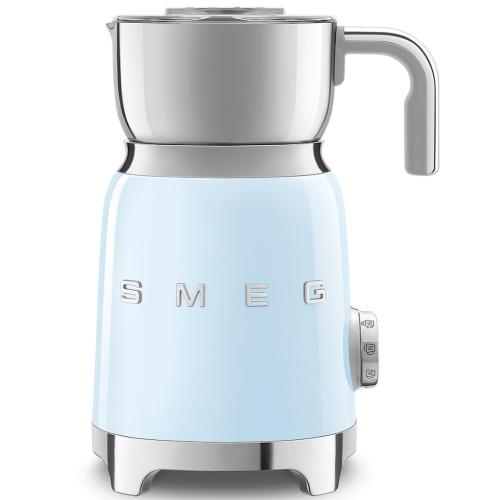 Smeg MFF01PBUS 50's Retro Style Automatic Milk Frother and Hot Chocolate Maker, Pastel Blue