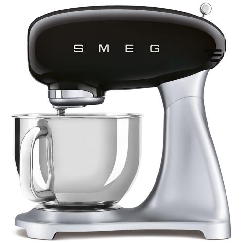 Smeg SMF02BLUS 50's Retro Style Stand Mixer with Pouring Shield and 5 Quart Bowl, Black