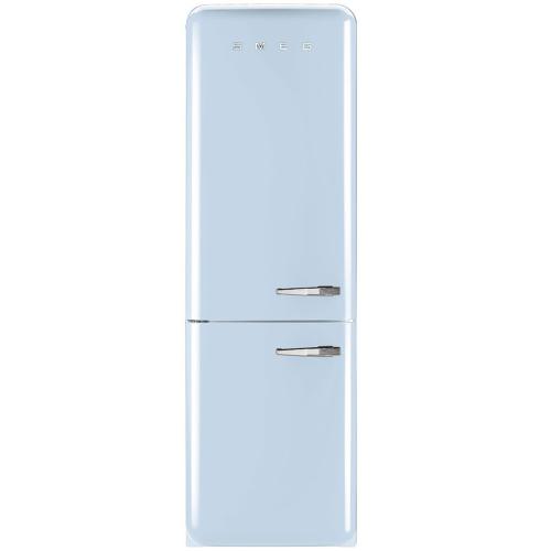 Smeg FAB32UPBLN FAB32 50's Retro Style Bottom-Freezer Refrigerator with Left-Hinge Door, Pastel Blue, No Frost Technology