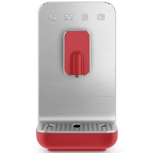 Smeg BCC01RDMUS Fully Automatic Bean-to-Cup Coffee Machine with Integrated Grinder, Red Matte