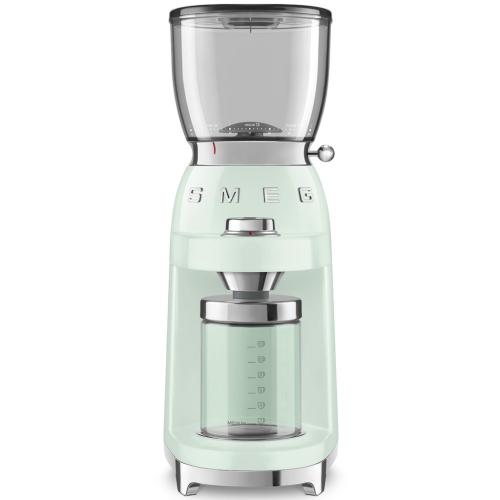 Smeg CGF01PGUS 50's Retro Style Burr Coffee Grinder with Adjustable Grinding Levels, Pastel Green